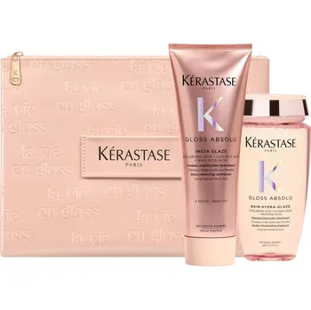 Kosmetická sada Sada pro vlasy se sklonem ke krepatění Kérastase Gloss Absolu + taštička zdarma + dárek zdarma