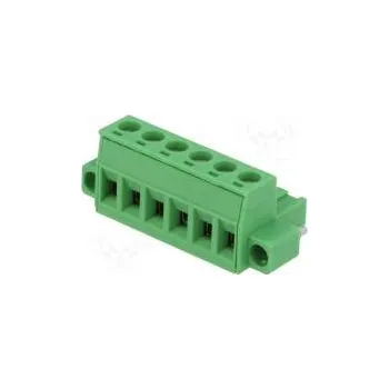 Elektrická zásuvka Rozpojovací svorkovnice 5,08mm póly 6 přímý zástrčka zásuvka