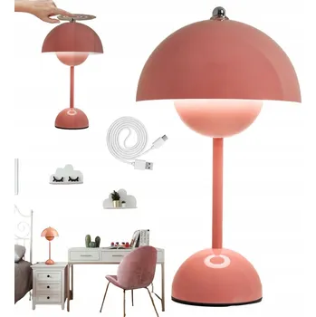 Lampička LAMPIČKA STOLNÍ LED LAMPA HOUBA 3 TEPLOTY BAREV SVĚTLA 1800 MAH