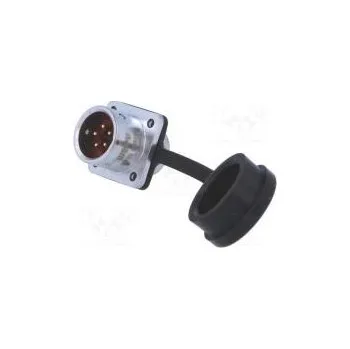 Elektrická zásuvka Zásuvka vidlice SF12 PIN 5 IP67 5A pájení 180V 0,75mm2