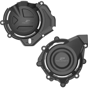 Alternátor POLISPORT sada krytu alternátoru a spojky (IBEX) CF MOTO 450MT 24-25 barva černá (POLISPORT sada krytu alternátoru a spojky (IBEX) CF MOTO 450MT 24-25 barva černá)