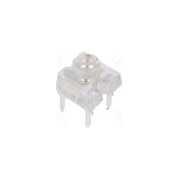 Polovodič LED Super Flux 7,62x7,62mm červená 750÷1120mcd 120° 30mA