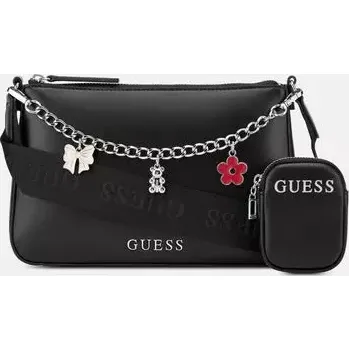 Kabelka GUESS dámská kabelka,crossbody Fiora Charm černá