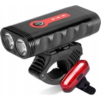 Cyklosvítilna SADA SVĚTEL NA KOLO 800lm CREE XTE HLINÍKOVÁ