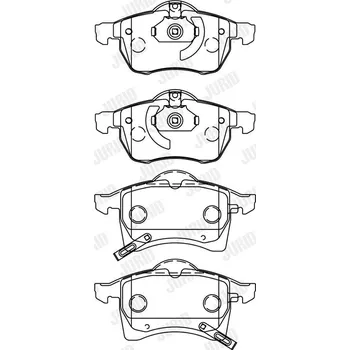 Brzdový systém Sada brzdových destiček, kotoučová brzda JURID 571975J