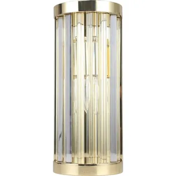 Nástěnné svítidlo Nástěnné svítidlo Vetro zlaté do ložnice 1xE14 stylové skleněné stínidlo Light Prestige