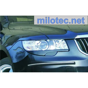 Tuning Kryty světlometů Milotec (mračítka) - ABS/ASA černý, Škoda Superb II. (2 455 04)