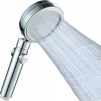 Sprchová hlavice Sprchová Hlavice Terra Home premium kulatá stříbrná EKO START-STOP