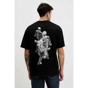 Pánská móda Bavlněné tričko HUGO Dollo 50553337 černá 99X, vel. XS