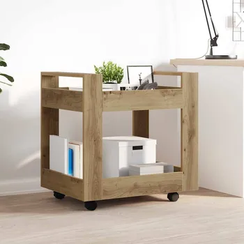 Psací stůl Stůl na kolečkách Artisanový dub 60 x 45 x 60 cm