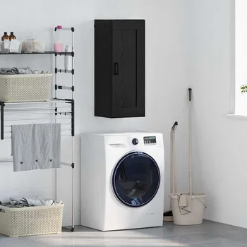 Příborník do zásuvky Nástěnná skříňka Černý dub 34,5 x 34 x 90 cm kompozitní dřevo