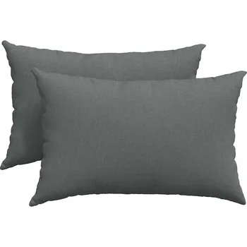 Polštář Pohovkové polštáře 2 pcs Tmavě šedá 60 x 40 cm textil
