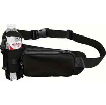 Ledvinka Běžecká ledvinka s držákem na láhev, černá, 39x9 cm