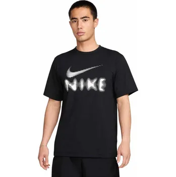 Pánské tričko Pánské tričko s krátkým rukávem Nike DRI-FIT UV HYVERSE GFX SS černé HQ7987-010 - S | UK 11,5 | US 12,5