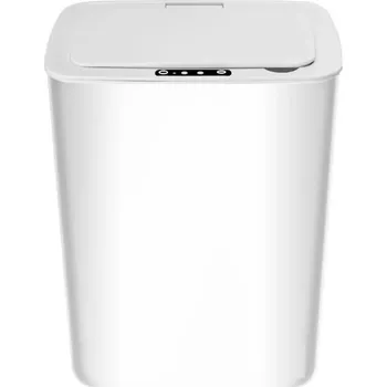 Odpadkový koš Bezkontaktní odpadkový koš 14L BÍLÝ NA BATERIE