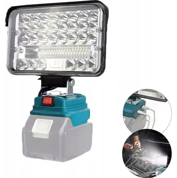 HALOGENOVÁ LAMPA 18V PRACOVNÍ SVÍTILNA + 2X USB 5 PALCŮ 48 LED 60W