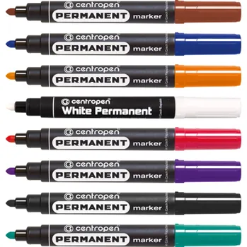 Permanentní popisovač Centropen 4,50 mm, vícebarevný, 8 ks