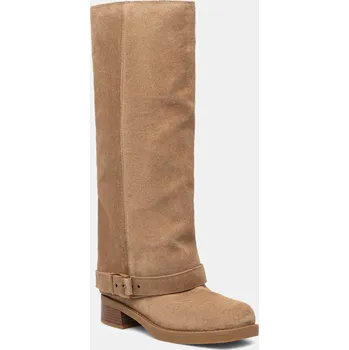 Dámské kozačky Semišové boty MICHAEL Michael Kors Colby 40F5COFB5S.297 béžová 80X, EUR 41