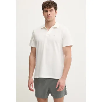 Pánské tričko Bavlněné polo tričko Karl Lagerfeld KL METAL B1M46013 béžová 01X, vel. XL