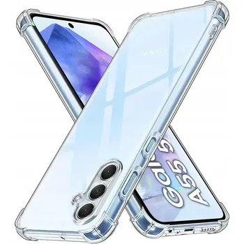 Pouzdro na mobilní telefon POUZDRO pro SAMSUNG GALAXY A55 ANTI SHOCK OCHRANA FOTOAPARÁTU + SKLO