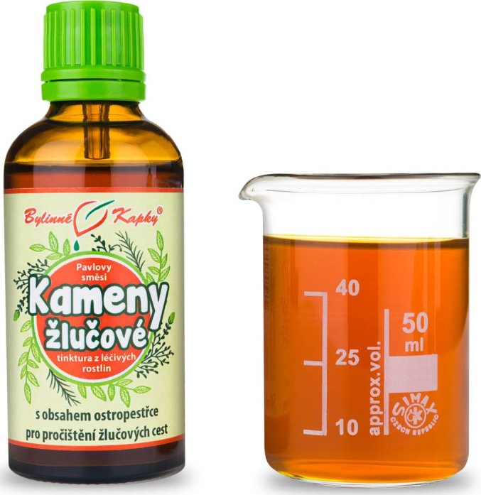 Bylinné kapky s.r.o. Kameny žlučové tinktura 50 ml | Bylinné kapky