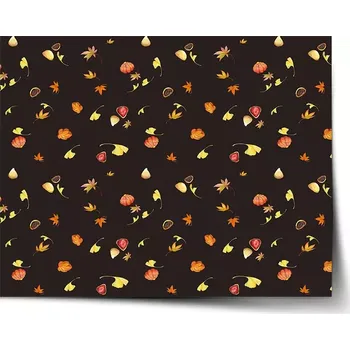 Plakát Sablio Plakát Podzim na černé - 60x40 cm