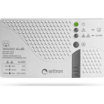 Zabezpečovací technika Seitron SEGUGIO DOUBLE - Kombinovaný detektor CH4 a CO + DOPRAVA ZDARMA