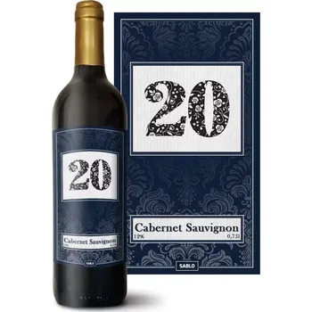 Víno Sablio Červené víno k 20. narozeninám: 0,75 l