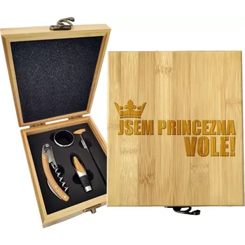Víno Sablio Dárková sada na víno Jsem princezna, vole!: 147×168×49 mm