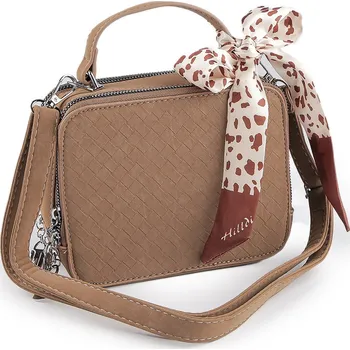 Kabelka Kabelka se šátkem 19x15 cm, barva 1 béžová