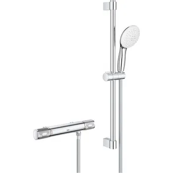 Grohe GROHTHERM 1000 PERFORMANCE sprchový set s termostatickou baterií, ruční sprcha se 2 proudy, tyč, hadice, Water Saving, chrom