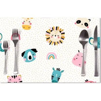 prostírání Sablio Prostírání Hroch, zebra a slunce: 40x30cm