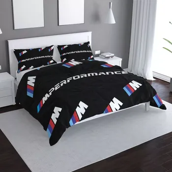 Povlečení Sablio Povlečení MPERFORMANCE černý vzor - 140x220 / 90x70