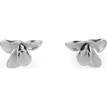 Náušnice Náušnice z nerezové oceli květy - 1 stříbrná