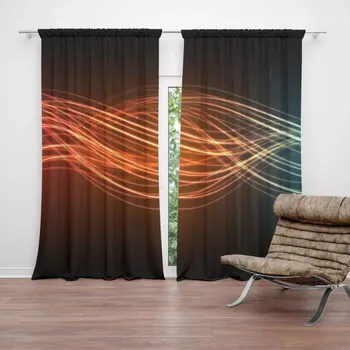 Závěs Sablio Závěs Abstrakce strip: 2ks 140x250cm