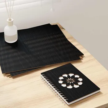 Stavebniny Dekorační panely 50 pcs Černý dub 30 x 30 x 0.27 cm