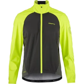 Cyklistická bunda Craft CORE Bike SubZ Lumen 2 bunda pánská černo-žlutá 851992, 4XL
