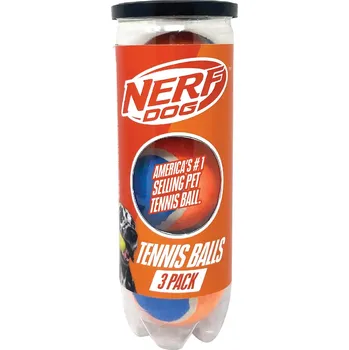 Hračka pro psa NERF DOG Hračka pro psy 3 ks tenisových míčků bez pískadla v tlakové dóze 6,5 cm