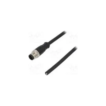 Elektrická zásuvka Zástrčka M12 PIN 5 vidlice kód B-Profibus přímý vodiče 60V