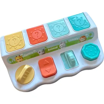 Vyskakovací vzdělávací box 20 x 12 x 9 cm Se zvířátky Schovávaná pro děti Rozvoj logiky a motoriky Interaktivní hračka vhodná jako dárek