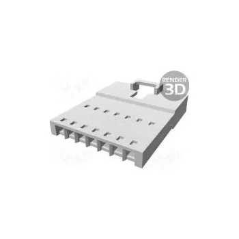 Elektrický konektor Plug wire-wire male SL 2.54mm PIN 7 w/o contacts for cable