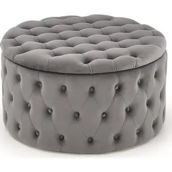 Obývací pokoj Puf Nunez - Halmar Šedá 70x40 cm