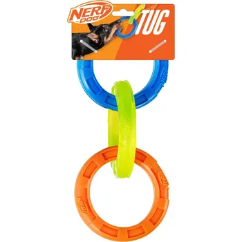 Hračka pro psa NERF DOG Přetahovadlo se třemi kroužky