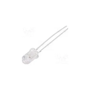 Polovodič LED 5mm červená 2180÷3000mcd 3,5÷4,5lm 60° 30mA 1,8÷2,6V