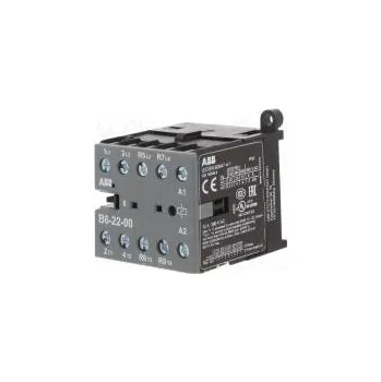 Stykač Stykač 4-pólový 24VAC 6A NC x2 + NO x2 DIN, na panel B6