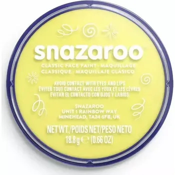 Snazaroo Classic barva na obličej 18 ml, Bright Yellow