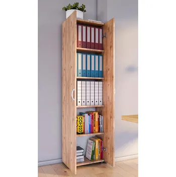 Policová skříň Kancelářská skříň Ulas-XL 5-komorová, dub medový 486830