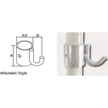 Dílenský regál Závěs U