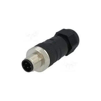 Elektrická zásuvka Zástrčka M12 PIN 4 vidlice kód A-DeviceNet / CANopen IP67