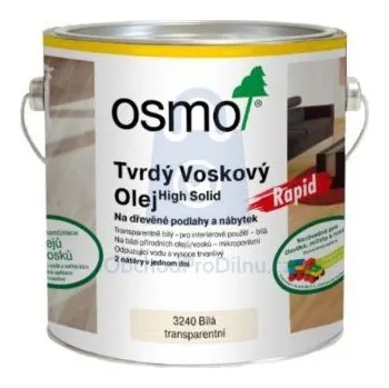 Olej na dřevo Olej tvrdý voskový Bílý transparentní RAPID 3240, OSMO 750 ml, balení 1 ks